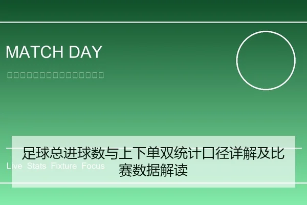 足球总进球数与上下单双统计口径详解及比赛数据解读